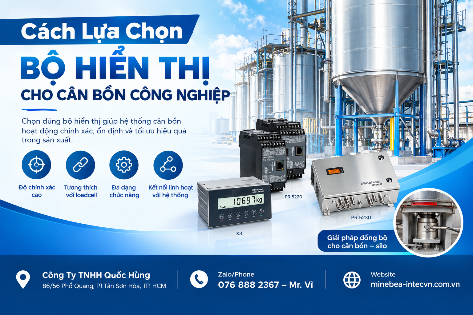 Cách Lựa Chọn Bộ Hiển Thị Cho Cân Bồn Công Nghiệp