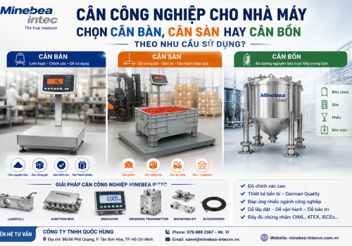 Cân công nghiệp cho nhà máy: Chọn cân bàn, cân sàn hay cân bồn theo nhu cầu sử dụng?